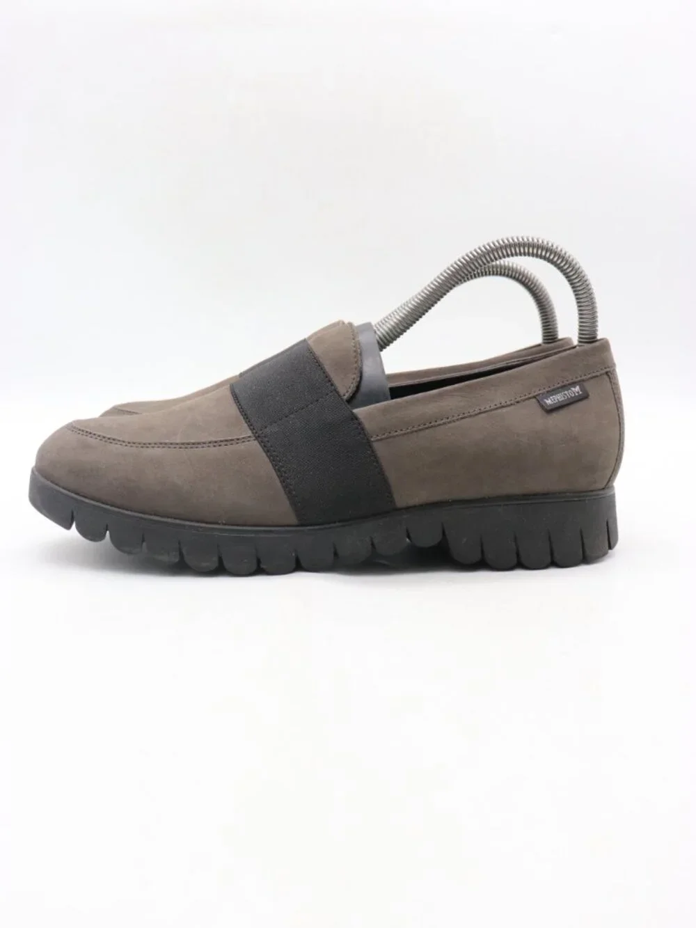 Mephisto Gray Loriane Women's Size 8 Bucksoft Suede Leather Slip-Ons Loafers
